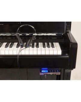 Usado Vertical Samick Piano JS115D com Sistema Silencioso Loja Nancy Cor  Branco Brilhante Acessórios Latão de Ouro Sistema silencioso GENIO Alpha  Óptica