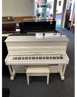 Used ivory white G STECK piano with silencer