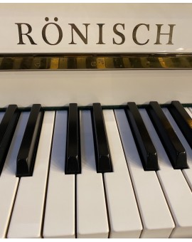 Gebrauchtes Klavier RÖNISCH 110M lackierte elfenbeinfarbene Messingbeschläge