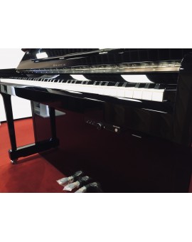 Usado Vertical Samick Piano JS115D com Sistema Silencioso Loja Nancy Cor  Branco Brilhante Acessórios Latão de Ouro Sistema silencioso GENIO Alpha  Óptica