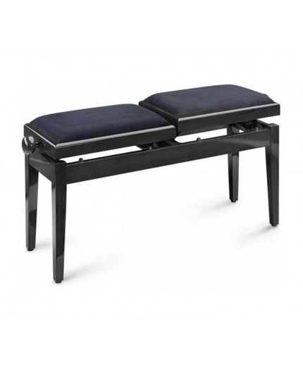 Banc de piano réglable en hauteur pliable, siège de piano en forme de x,  banc de piano stable rembourré, noir